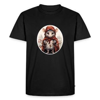Winter City Mice - Men's Premium Organic T-Shirt - black - Front - Nico (187cm)