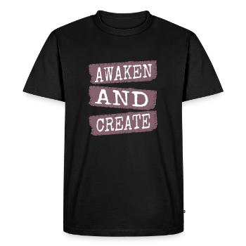 gift clarity cutting-edge growth illumination - Men's Premium Organic T-Shirt - black - Front - Nico (187cm)