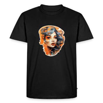 Fan de football oranije années 50 - T-shirt Premium bio Homme - noir - Devant - Nico (187cm)