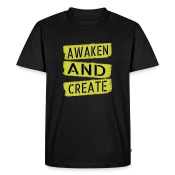 gift idea enlightenment quotes - Men's Premium Organic T-Shirt - black - Front - Nico (187cm)