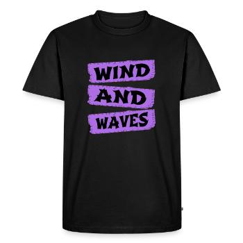 Windsurfing Equipment Fun Freedom - Men's Premium Organic T-Shirt - black - Front - Nico (187cm)