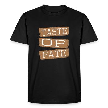 sayings culinary creations shaping destiny present - Men's Premium Organic T-Shirt - black - Front - Nico (187cm)