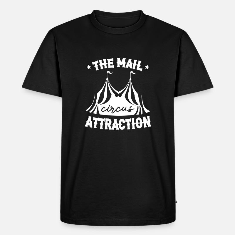 The Main Attraction Circus - Männer Premium Bio T-Shirt - Schwarz