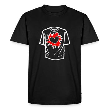 Valentine's Day 2025 T-Shirt Gift for You - T-shirt Premium bio Homme - noir - Devant - Nico (187cm)