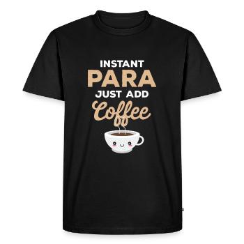 Instant Para Para Éducateur Amateurs de café Zit - T-shirt Premium bio Homme - noir - Devant - Nico (187cm)