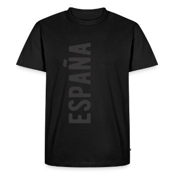 España Espana Espagne Langue espagnole Dicton - T-shirt Premium bio Homme - noir - Devant - Nico (187cm)
