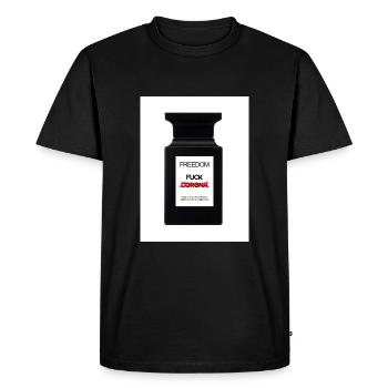 Odeur de liberté - T-shirt Premium bio Homme - noir - Devant - Nico (187cm)