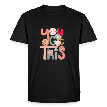 Journée d’examen de motivation Enseignant Étudiant Vous l’avez - T-shirt Premium bio Homme - noir - Devant - Nico (187cm)