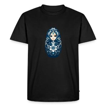 Poupée gigogne russe - T-shirt Premium bio Homme - noir - Devant - Nico (187cm)