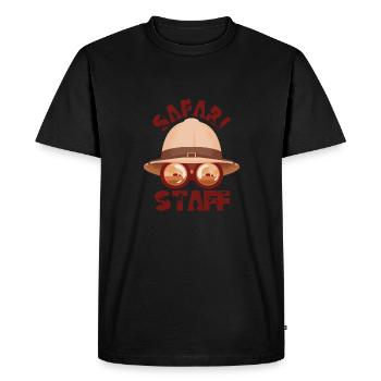Safari Staff Zoo Keeper Thème - T-shirt Premium bio Homme - noir - Devant - Nico (187cm)