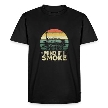 Mind If I Smoke Ribs Grill BBQ Short Ribs Rack - Men's Premium Organic T-Shirt - black - Front - Nico (187cm)