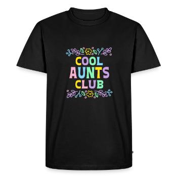 Cool Aunts Club Groovy Rétro Tante Fête des Mères - T-shirt Premium bio Homme - noir - Devant - Nico (187cm)