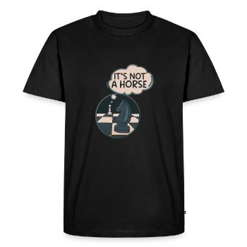 It's Not A Horse Knight Chess Moves - Men's Premium Organic T-Shirt - black - Front - Nico (187cm)