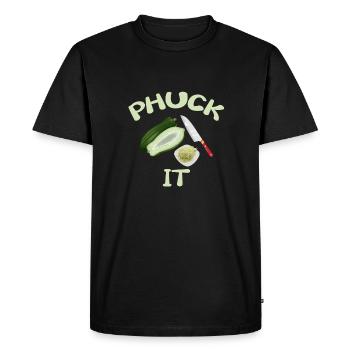 Drôle de cuisine laotienne Phuck It - T-shirt Premium bio Homme - noir - Devant - Nico (187cm)
