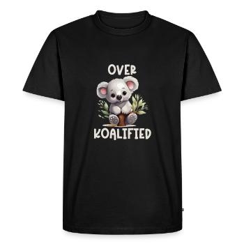 About Koalified Koala Bear Lover Birthday - Men's Premium Organic T-Shirt - black - Front - Nico (187cm)