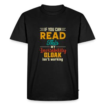 Mon manteau invisible ne fonctionne pas - T-shirt Premium bio Homme - noir - Devant - Nico (187cm)