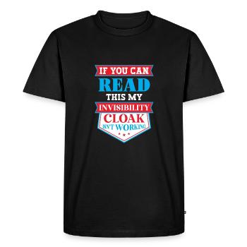 My invisible coat doesn't work - Men's Premium Organic T-Shirt - black - Front - Nico (187cm)