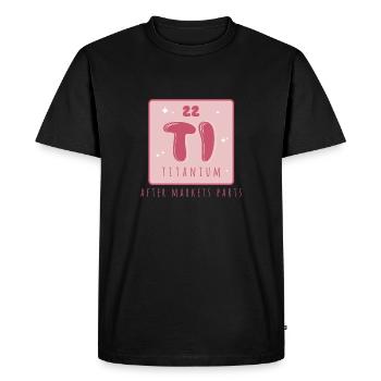 Prothèse de hanche Titanium Ti Used Parts Science - T-shirt Premium bio Homme - noir - Devant - Nico (187cm)