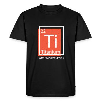 Prothèse de hanche Titanium Ti Used Parts Science - T-shirt Premium bio Homme - noir - Devant - Nico (187cm)