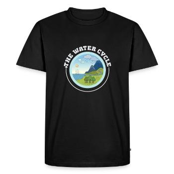 Le cycle de l’eau - Météorologie Prévisions météorologiques - T-shirt Premium bio Homme - noir - Devant - Nico (187cm)