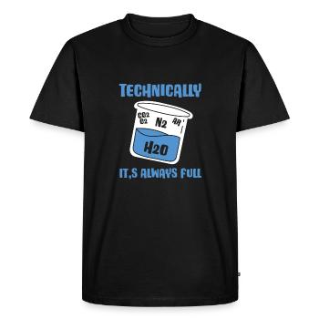 Technically, it's always crowded - - Men's Premium Organic T-Shirt - black - Front - Nico (187cm)