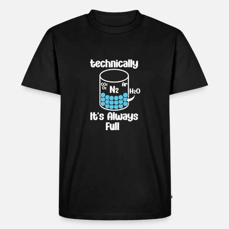Technically, it's always crowded - - Men's Premium Organic T-Shirt - black