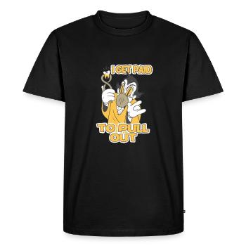 Fée des dents : dictons humoristiques - T-shirt Premium bio Homme - noir - Devant - Nico (187cm)