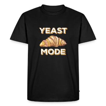 Illustration de pain drôle de mode à la levure - T-shirt Premium bio Homme - noir - Devant - Nico (187cm)