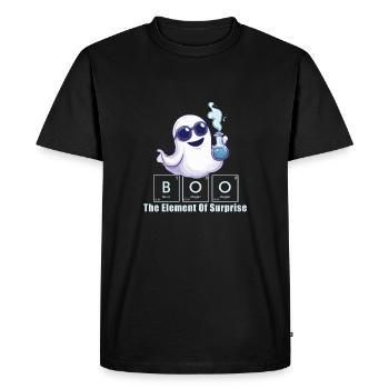 Boo The Element of Surprise Chemistry Ghosts - Men's Premium Organic T-Shirt - black - Front - Nico (187cm)