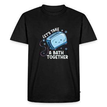Let's Take A Bath Together Sweet Toaster With - Men's Premium Organic T-Shirt - black - Front - Nico (187cm)