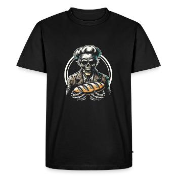 Baking Dead Zombie Baker Creepy Baker - Men's Premium Organic T-Shirt - black - Front - Nico (187cm)