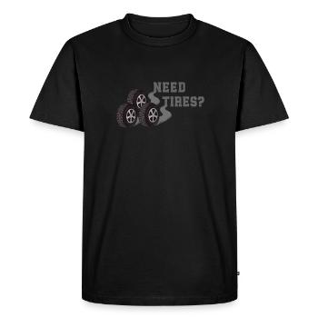 Avez-vous besoin de pneus ? Un style de voiture fort pour - T-shirt Premium bio Homme - noir - Devant - Nico (187cm)