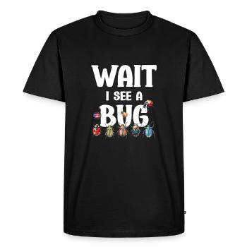 Attendez, j’en vois un - T-shirt Premium bio Homme - noir - Devant - Nico (187cm)
