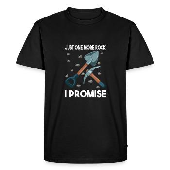 Juste une pierre de plus que je promets : le choix parfait pour - T-shirt Premium bio Homme - noir - Devant - Nico (187cm)
