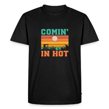 Comin' In Hot Summer Boat Adventure Fun - T-shirt Premium bio Homme - noir - Devant - Nico (187cm)