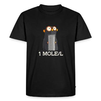 1 taupe/l chimie dessin d’humour pour - T-shirt Premium bio Homme - noir - Devant - Nico (187cm)