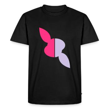 Two halves head rabbit, one half twisted - Men's Premium Organic T-Shirt - black - Front - Nico (187cm)