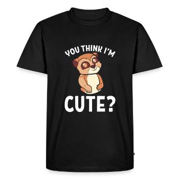 Suricate - T-shirt Premium bio Homme - noir - Devant - Nico (187cm)
