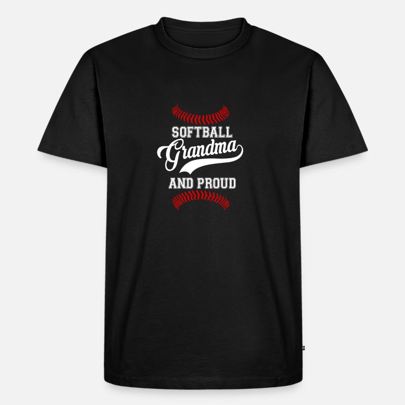 Softball granny - Men's Premium Organic T-Shirt - black
