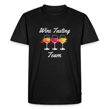 Cadeau pour les amateurs d'alcool de l'équipe de dégustation de vins - T-shirt Premium bio Homme - noir - Devant - Nico (187cm)