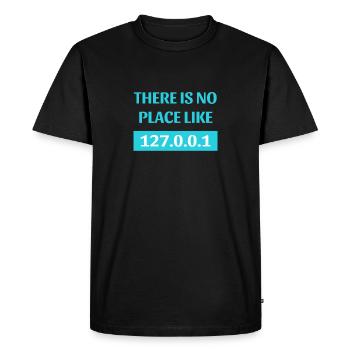 programmer - Men's Premium Organic T-Shirt - black - Front - Nico (187cm)