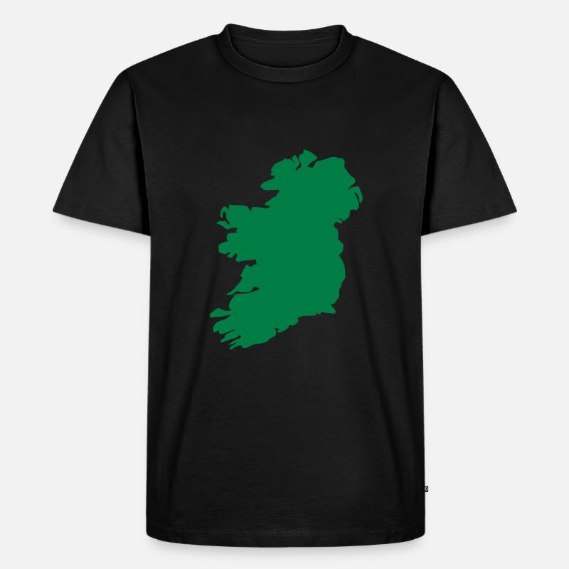 Irland - Männer Premium Bio T-Shirt - Schwarz
