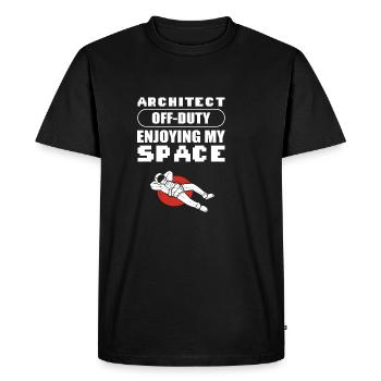 Architect Off-Duty Commercial Architect Gift - T-shirt Premium bio Homme - noir - Devant - Nico (187cm)