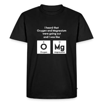 Chemistry Periodic Table Chemistry Jokes Elements - Men's Premium Organic T-Shirt - black - Front - Nico (187cm)