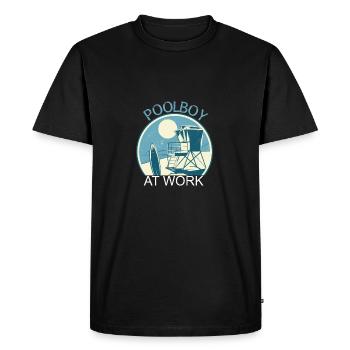 Poolboy At Work Pool Pool gars - T-shirt Premium bio Homme - noir - Devant - Nico (187cm)