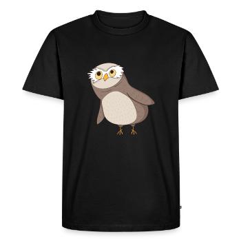 Kauz Comic - T-shirt Premium bio Homme - noir - Devant - Nico (187cm)