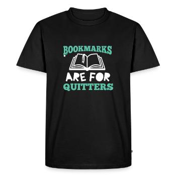 Lecture Livre Amoureux Signets Pour Quitters Cadeau - T-shirt Premium bio Homme - noir - Devant - Nico (187cm)