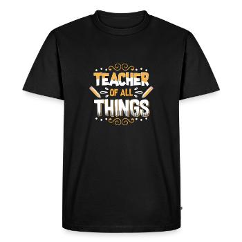 Journée de l’enseignant Tout ce qui est cadeau de l’enseignant - T-shirt Premium bio Homme - noir - Devant - Nico (187cm)