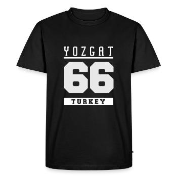 Yozgat 66 Turkey Türkiye - Men's Premium Organic T-Shirt - black - Front - Nico (187cm)