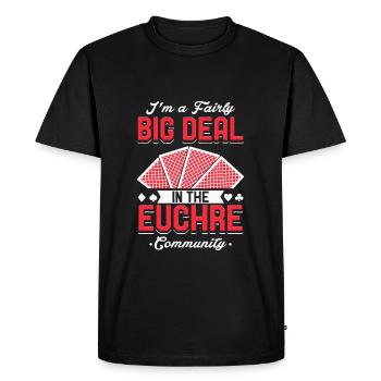 Euchre Community - Jeu de cartes Euchre Design - T-shirt Premium bio Homme - noir - Devant - Nico (187cm)